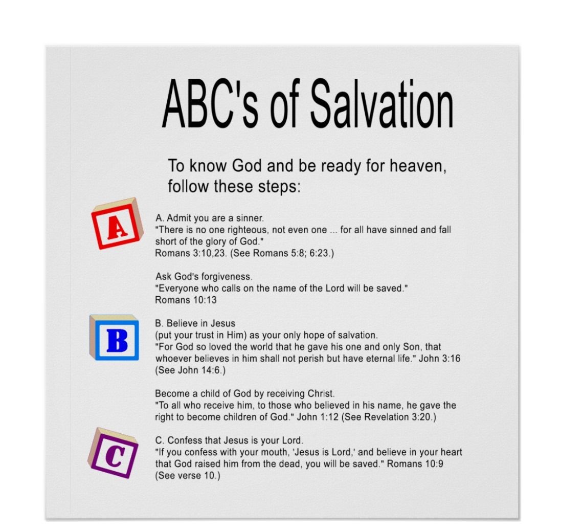 Printable Abc Of Salvation